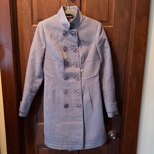 NUI VERY NWOT Women’s Double‑Breasted Wool Blend Coat - Light Lavender